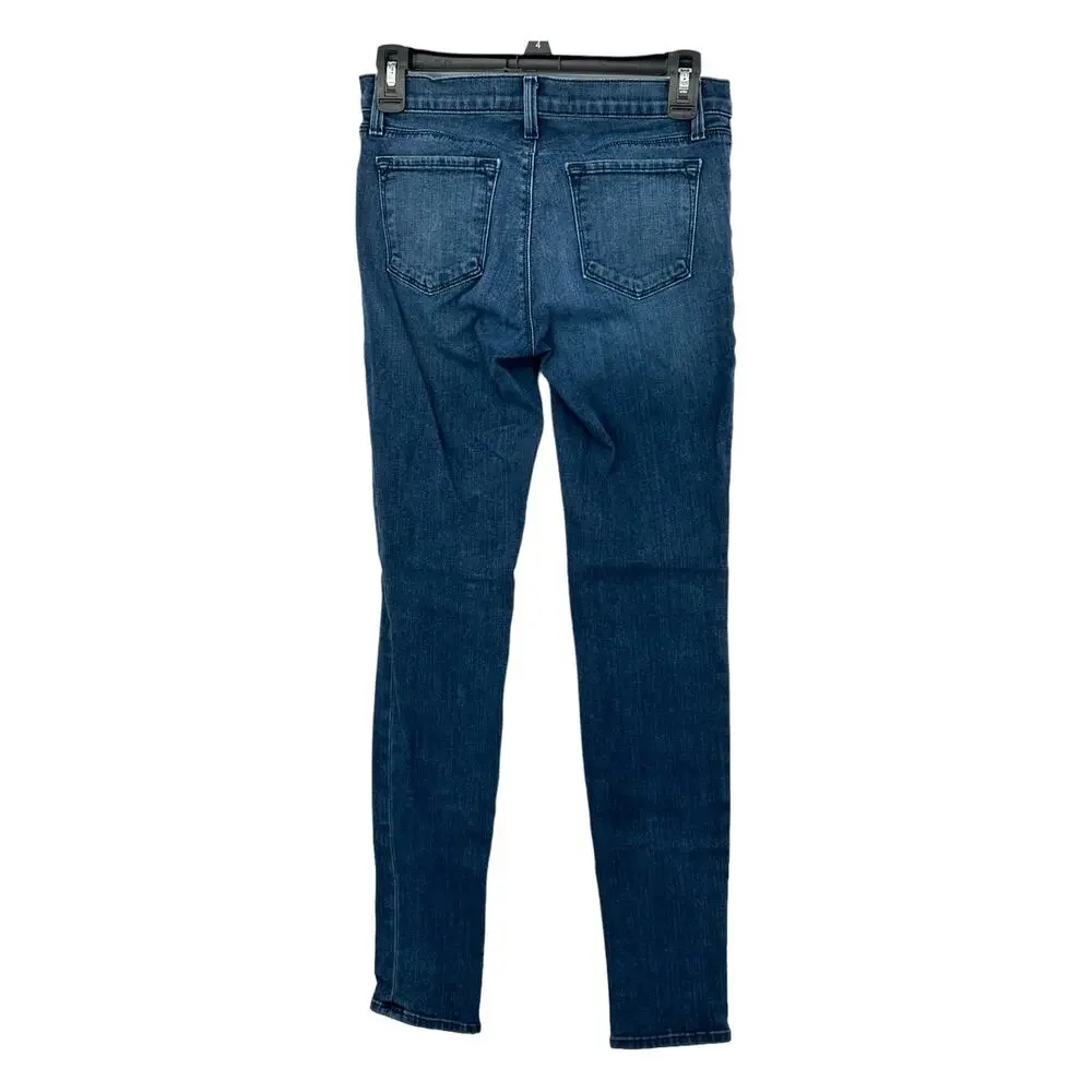 J Brand Jeans Womens 26 Dark Wash Mood Super Skinny Cotton Stretch Denim Y2K USA - Picture 3 of 7